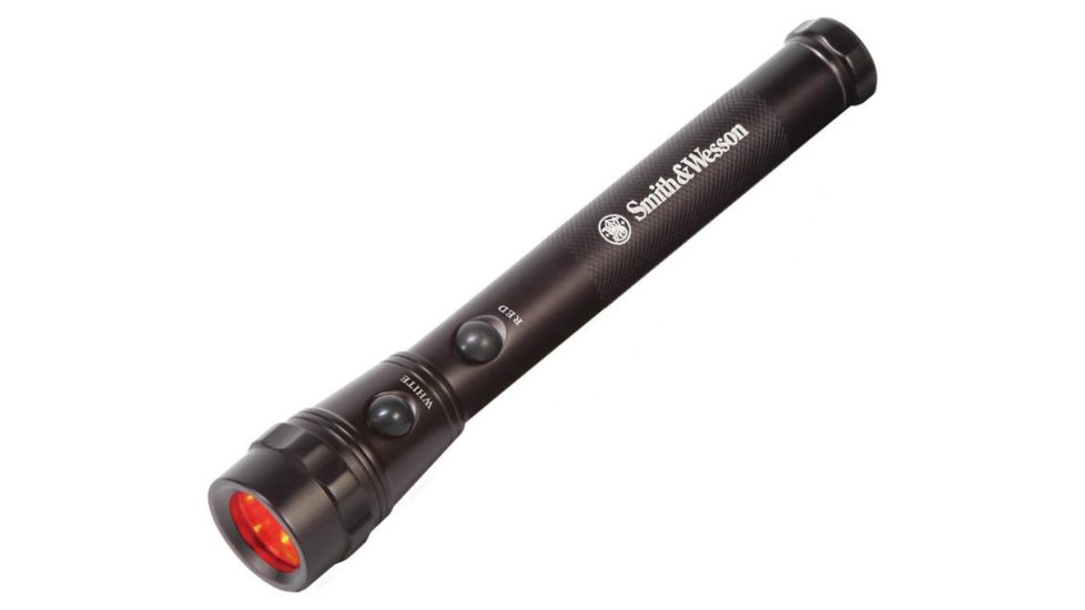 Smith &amp; Wesson Powertech Galaxy 6 Flashlight, Black body, 3 White LED, 3 Red LED 110242
