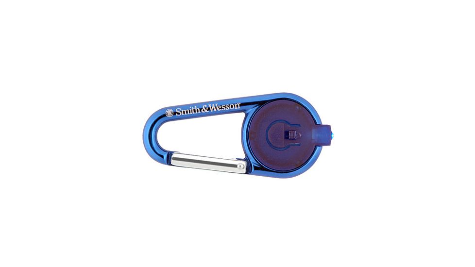 Smith &amp; Wesson Powertech CaraBeamer Aluminum Clip Light - Blue Finish, Blue LED