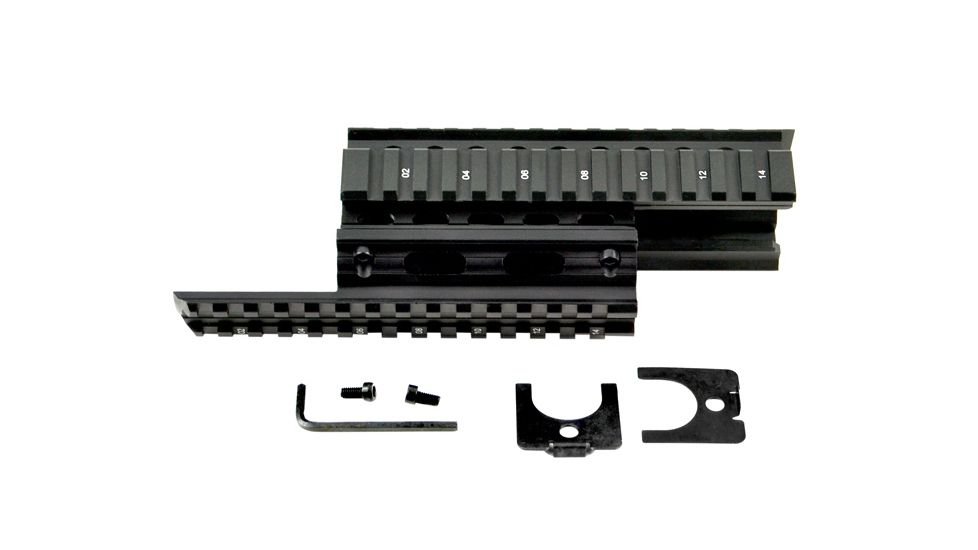 Sniper 14 Slot Duct Cover Mount, Black, Fits AK47/AK74 MTQRA