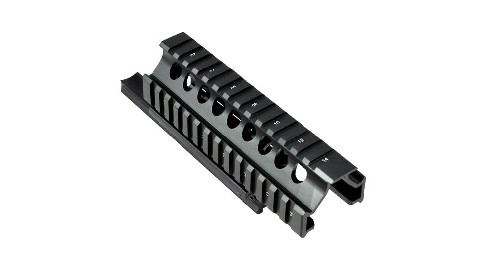 Sniper 14 Slot Duct Cover Mount, Black, Fits AK47/AK74 MTQRA