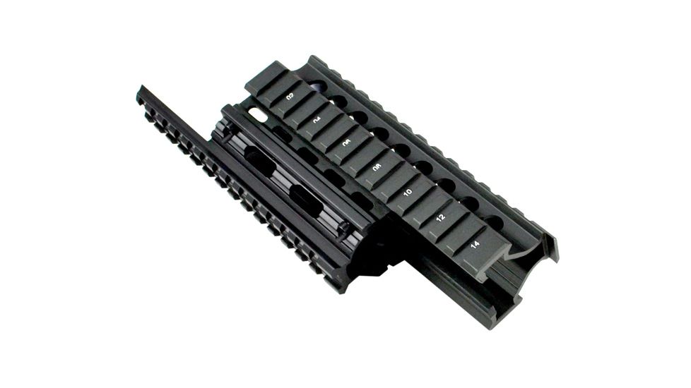 Sniper 14 Slot Duct Cover Mount, Black, Fits AK47/AK74 MTQRA