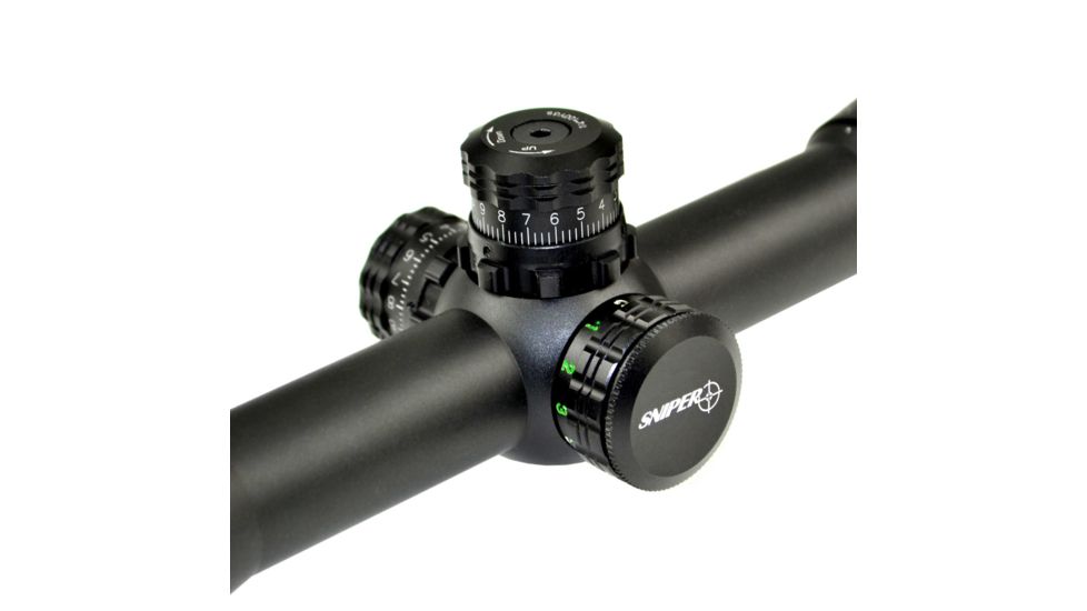 Sniper 4-16x50mm Rifle Scope w/ Front AO Adjustment, RGB Tri-Illumination Mil Dot / Heavy Duty Ring Mount, Black LT4-16X50AOL
