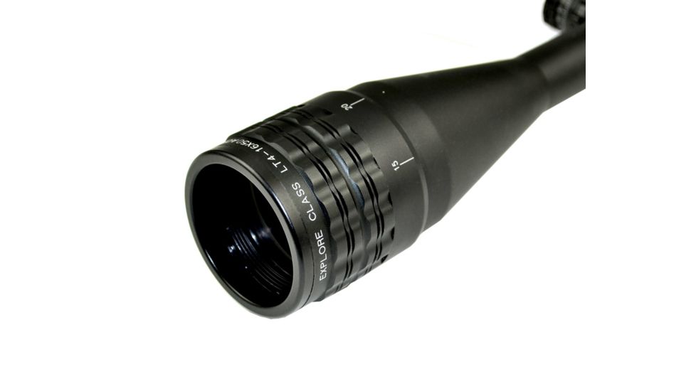 Sniper 4-16x50mm Rifle Scope w/ Front AO Adjustment, RGB Tri-Illumination Mil Dot / Heavy Duty Ring Mount, Black LT4-16X50AOL