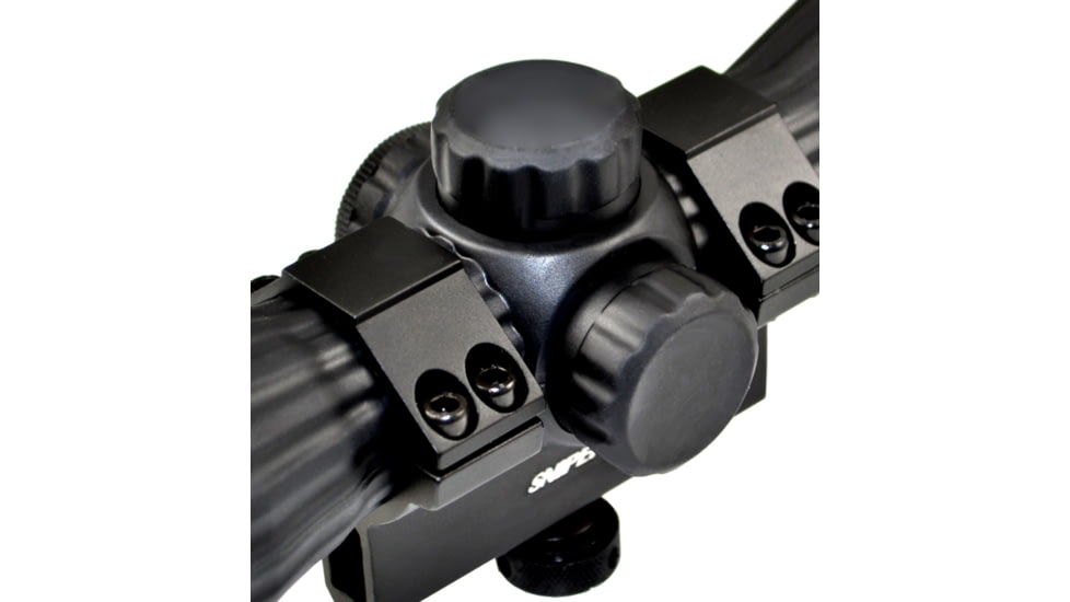 Sniper 6X32mm Rifle Scope, RG Dual Illumination Mil Dot w/ Carry Handle Ring / Picatinny Adapter, Black LT6x32LR