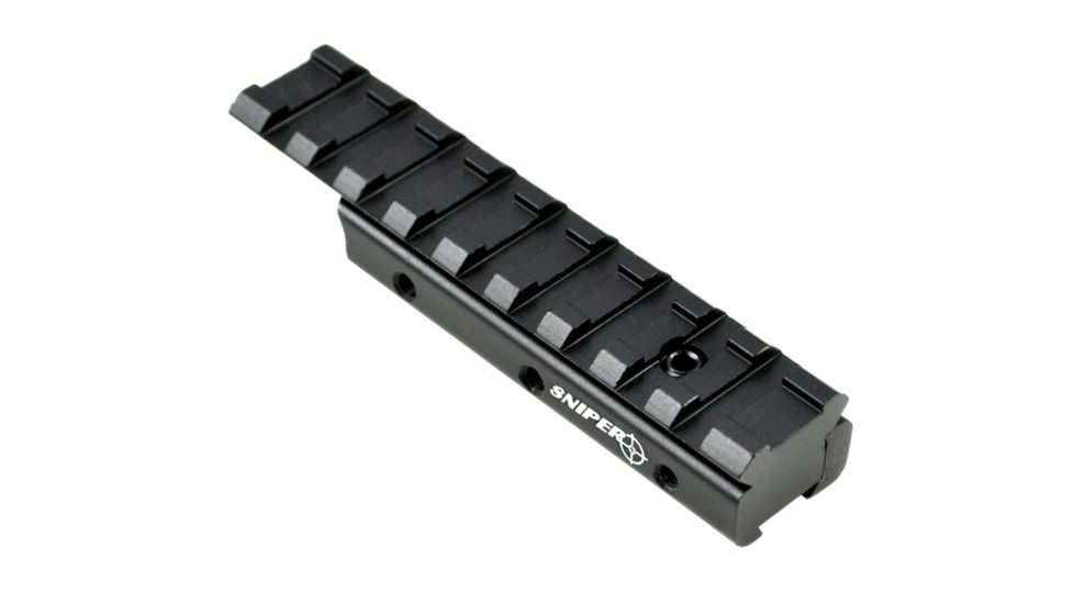 Sniper AR Style Flat Top Extended Dovetail / Picatinny Adapter, Black MAPRA