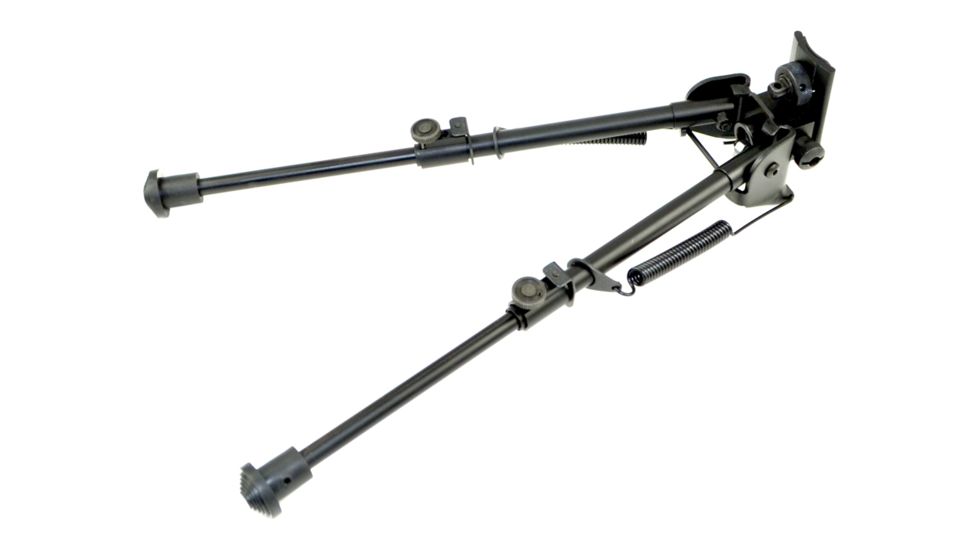 Sniper Compact Precision Bipod w/ Spring Loaded Legs, Black, Adjustable Height 8 - 12.5 in BP08