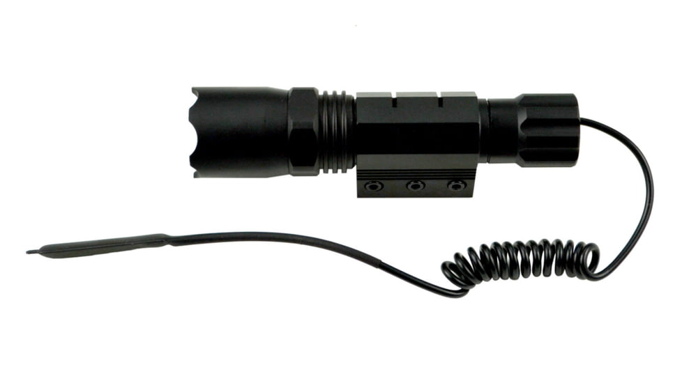 Sniper Grunt 260 Lumens Tac Flashlight with Remote Switch, Key Mod mount, Black, FLKM02