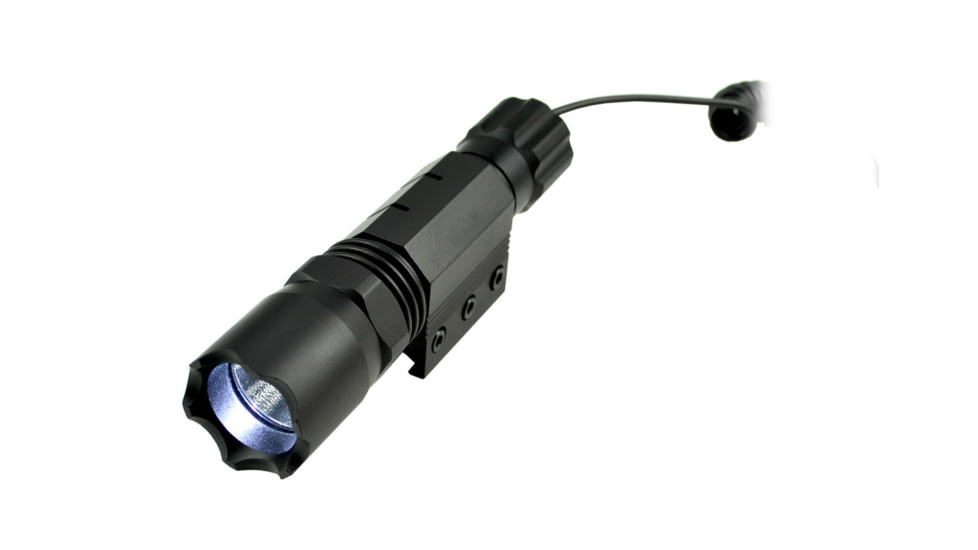 Sniper Grunt 260 Lumens Tac Flashlight with Remote Switch, Key Mod mount, Black, FLKM02