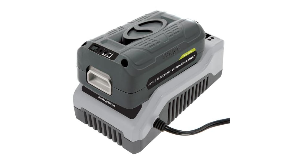 Snow Joe iON EcoSharp 40 V 4.0 Ah Lithium-Ion Battery, Gray iBAT40