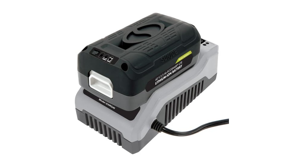 Snow Joe iON EcoSharp PRO 40 V 2.5 Ah Lithium-Ion Battery, Black/Gray iBAT40-LT