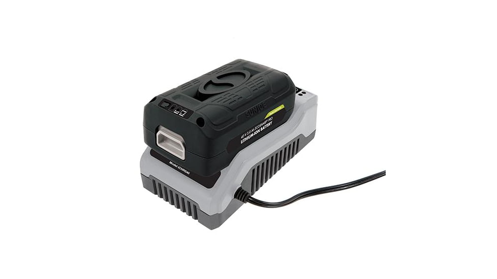 Snow Joe iON EcoSharp PRO 40 V 5.0 Ah Lithium-Ion Battery, Black iBAT40XR