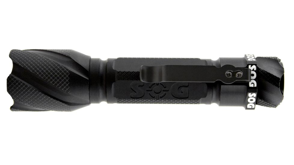 SOG Specialty Knives and Tools DE-02 DarkEnergy 247A Tactical Handheld LED Flashlight with Belt Clip, Large