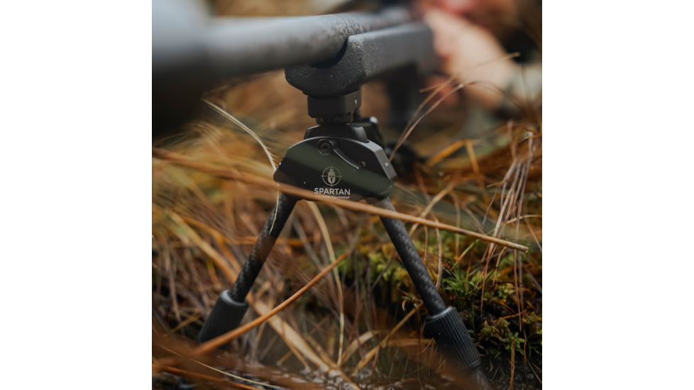 Spartan Precision Equipment Javelin Lite Standard Bipod w/Classic Picatinny Adapter, Black, SP01-054-R-BLK + SP02-02-R