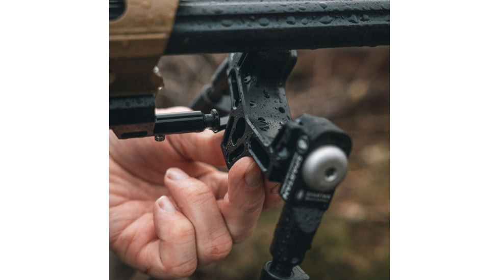 Spartan Precision Equipment Spartan Valhalla Bipod, M-Lok Adapter, Black, SP01-10-R-BLK