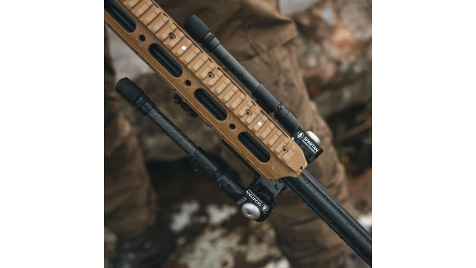 Spartan Precision Equipment Spartan Valhalla Bipod, M-Lok Adapter, Black, SP01-10-R-BLK