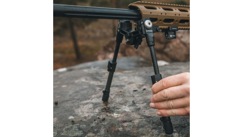 Spartan Precision Equipment Spartan Valhalla Bipod, M-Lok Adapter, Black, SP01-10-R-BLK