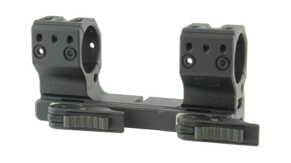 Spuhr 30mm H38mm 0MIL/0MOA Quick Detachable Rifle Scope Mount, Black QDP-3002