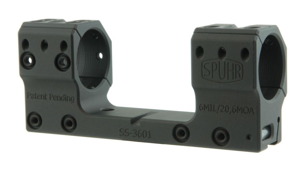 Spuhr 30mm Rifle Scope Mount, Black, Height- 35mm/1.38in 1006938