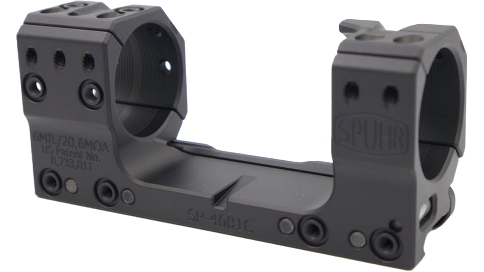 Spuhr SP-4601C Picatinny Rifle Scope Mount, 34mm, 20.6 MOA, Black, SP-4601C