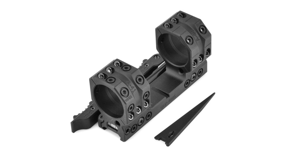 Spuhr 34mm H34mm 0MIL/0MOA Quick Detachable Rifle Scope Mount, Black, QDP-4006