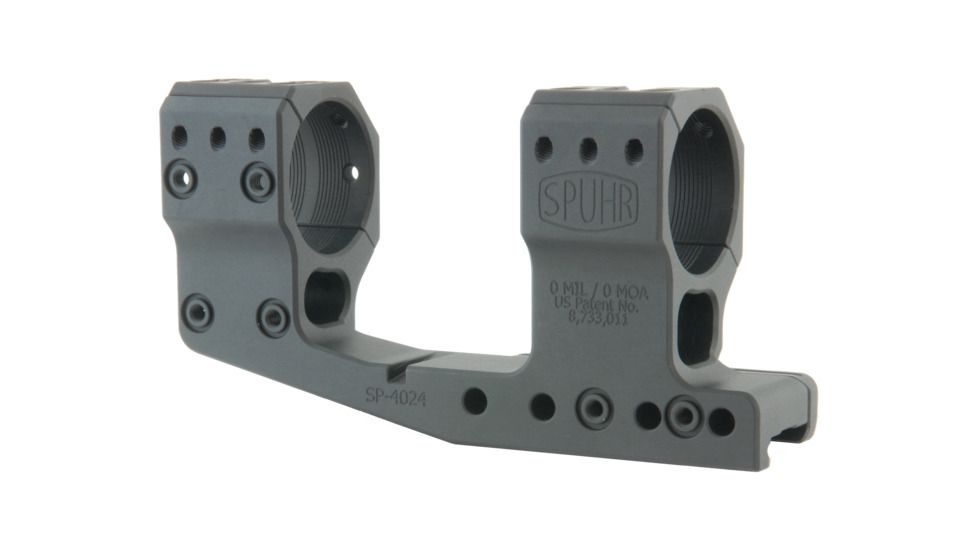 Spuhr 34mm H48mm Cantilever Rifle Scope Mount for Picatinny Rail, Black, SP-4024