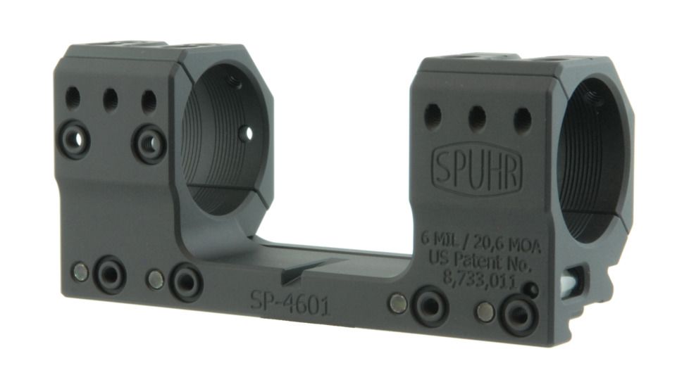 Spuhr 34mm Rifle Scope Mount, Black, Height- 30mm/1.18in 1006913