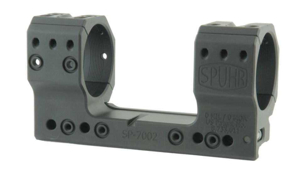 Spuhr 40mm H38mm 0MIL/0MOA  Rifle Scope Mount for Picatinny Rail, Black SP-7002
