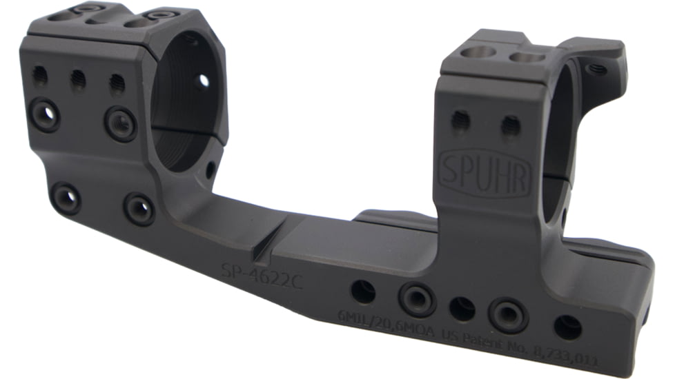 EDEMO Spuhr 38mm Cantilever Gen 3 Rifle Scope Mount, 1.5 in, 20.6 MOA, Black, SP-4622C, EDEMO1