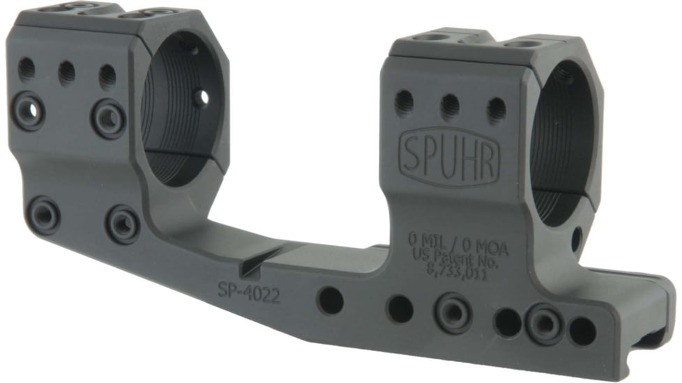 Spuhr Cantilever Rifle Scope Mount 0 MIL/0 MOA H-38 mm/1.5 L-140 mm/5.51, Black, SP-4022