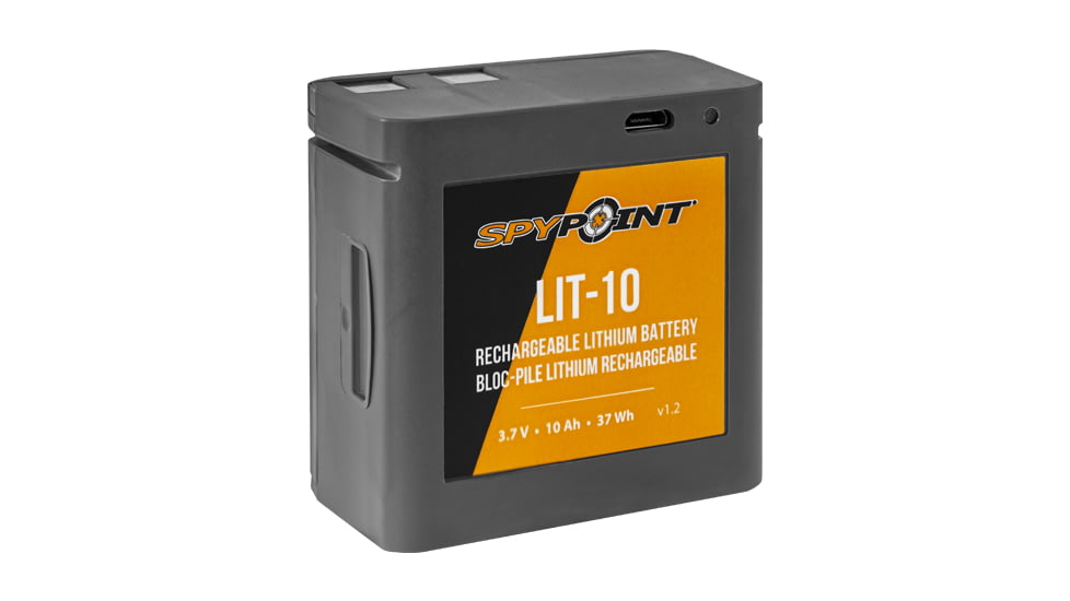 Spypoint Rechargeable Lithium Battery Pack Kit, Black, LIT-10