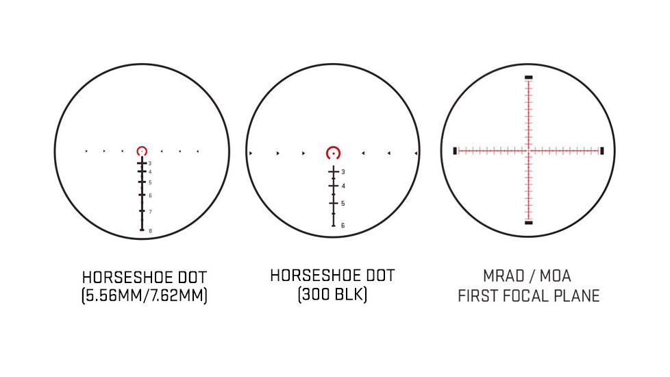 Tango4 1-4x24 MRAD/MOA Reticle