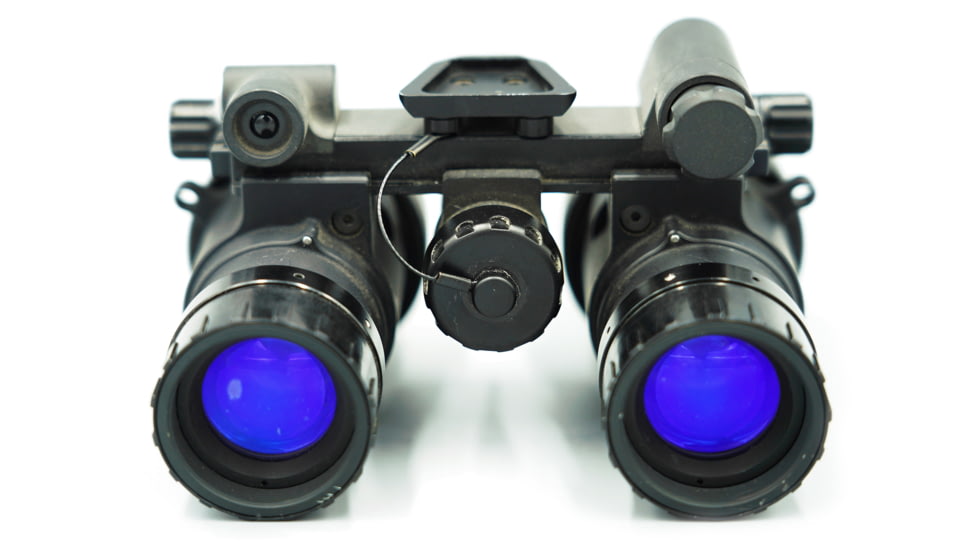 Steele Industries RNVG Ruggedized Night Vision Goggle, LEMO L3 20UA Unfilmed White Phosphor, Anodized Matte Black, RNVG-B-123-AP-L3-20UA-WP