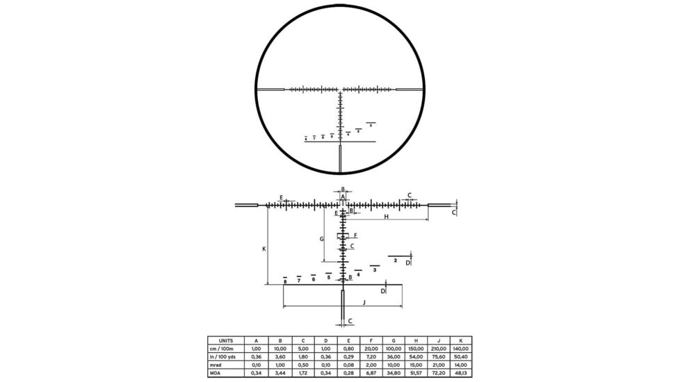 Steiner M8Xi Rifle Scope, 1-8x24mm, 34mm Tube, First Focal Plane, DMR8I Reticle, Matte, Black, 8723-IFS
