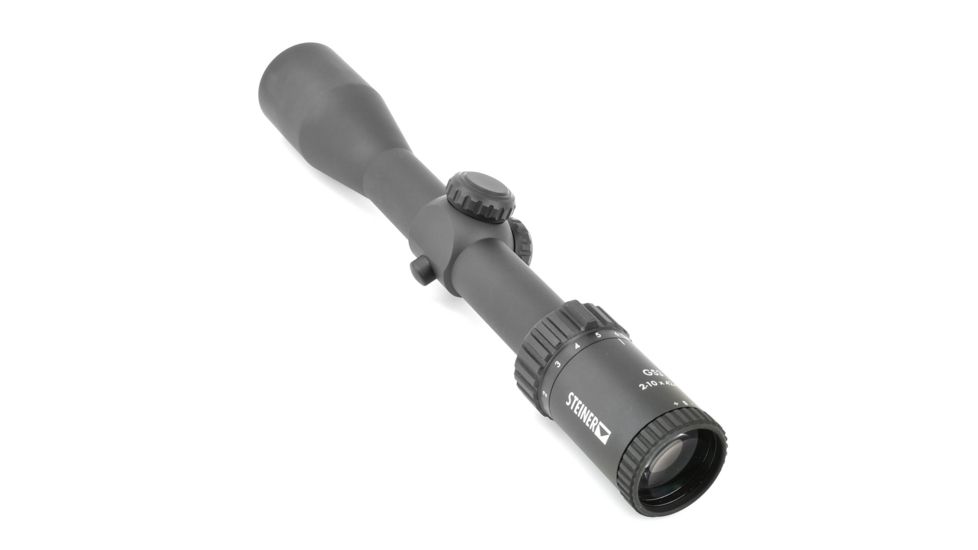 Steiner GS3 Rifle Scope, 2-10 x, 42 mm, 30 mm, Second Focal Plane (SFP), Plex S1, Matte, Black, 5004