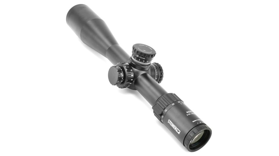Steiner M5Xi Military Scopes Rifle Scope, 5-25x56mm, 34mm Tube, First Focal Plane, MSR2 Reticle, Matte, Black, 8704-MSR V2