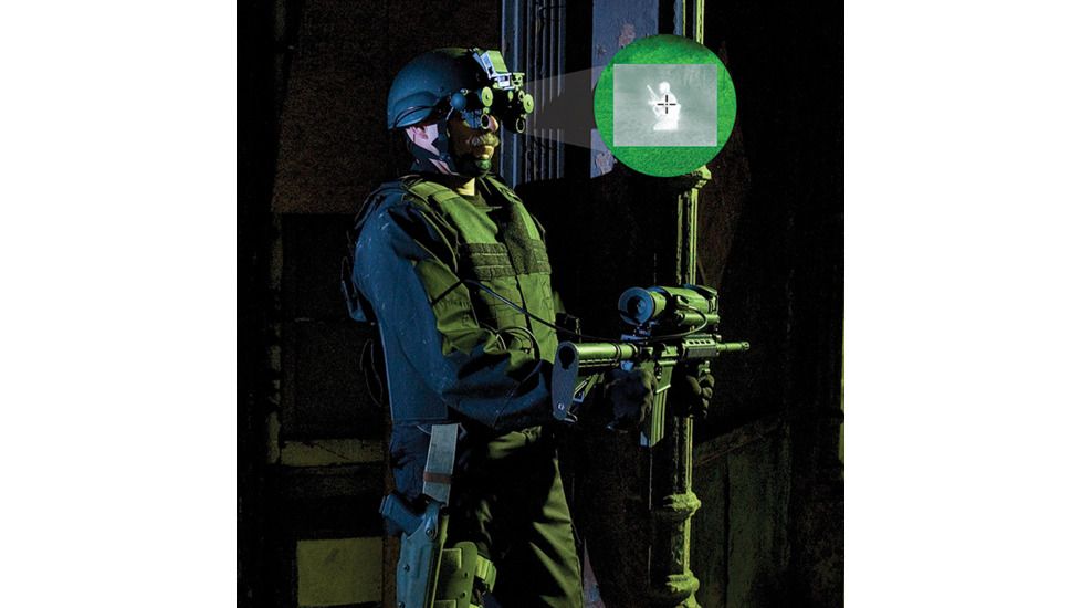 Steiner AN/PVS-21 Low Profile Night Vision Goggles, Black, 9210