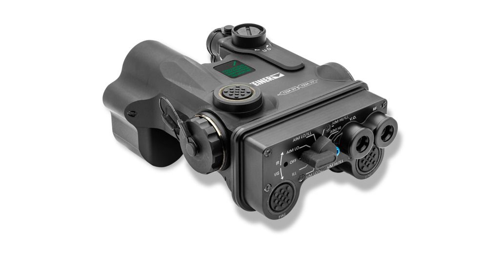 Steiner DBAL-A4 Dual Beam Aiming Laser, 50mW Visible Red Laser, 50mW IR Pointer, 600mW IR Illuminator, 500 Lumen White Light, Restricted to LE/Mil only, Black, 10021