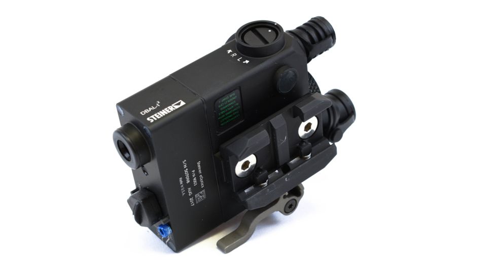 Steiner DBAL-I2 Dual Beam Aiming Laser Device, w/ Visible and IR Laser, Green/IR Laser, Black, 9003