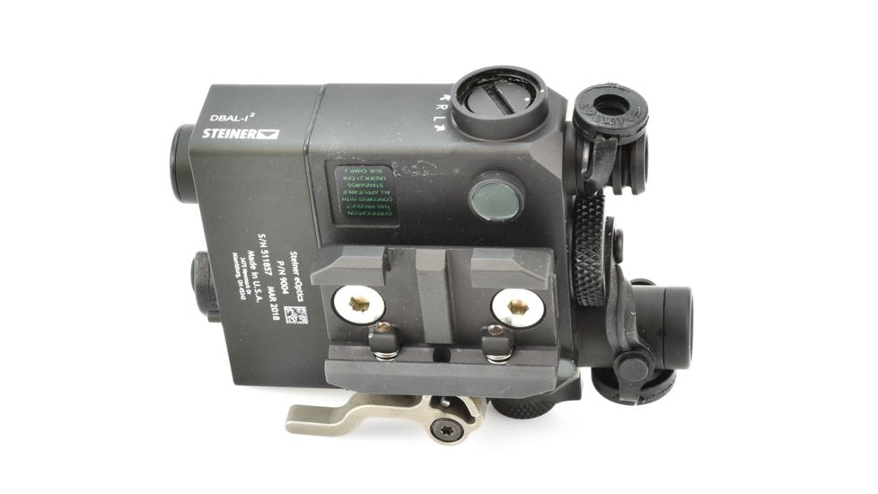 Steiner DBAL-I2 Dual Beam Aiming Laser Device, w/ Visible and IR Laser, Red/IR Laser, Black, 9004