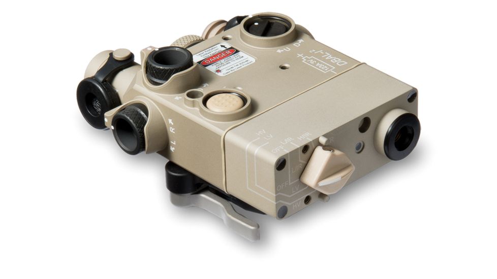 Steiner DBAL-I2 Intelligent Dual Beam Aiming Laser, 50mW IR Laser, 50mW Adjustable IR Laser Illuminator, Restricted to LE/Mil only, Desert Sand, 19030DA