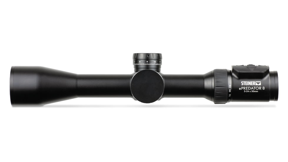 Steiner ePredator, Rifle Scope, 3-24X Magnification, 50mm Objective, 34mm Main Tube, Matte Finish, Green, 3103