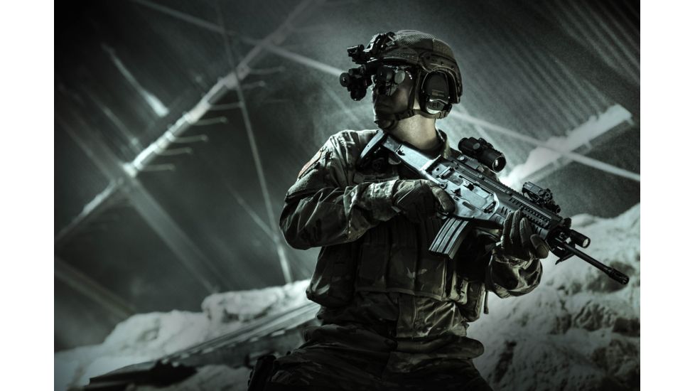 Steiner M536 Prism Sight 5x36, Reticle 7.62, Black 8786-7.62