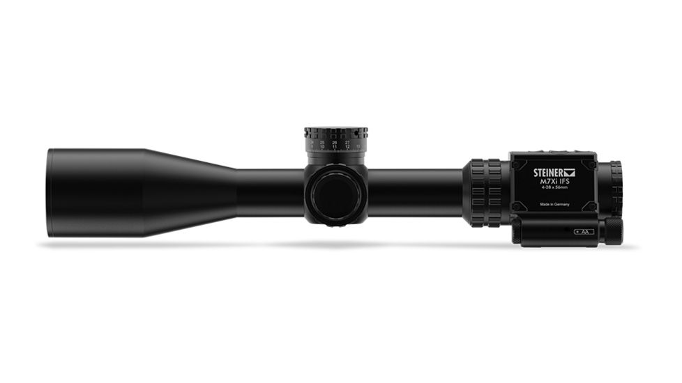Steiner M7Xi Rifle Scope, 4-28x56mm, 34mm Tube, First Focal Plane, MSR2 Reticle, Matte, Black, 8719-MSR2IFS