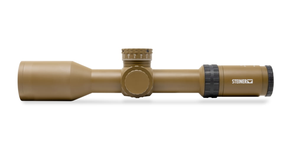 Steiner M7Xi Rifle Scope, 2.9-20x56mm, 34mm Tube, First Focal Plane, Horus Tremor 3 Reticle, Matte, Coyote Brown, 8718-T3