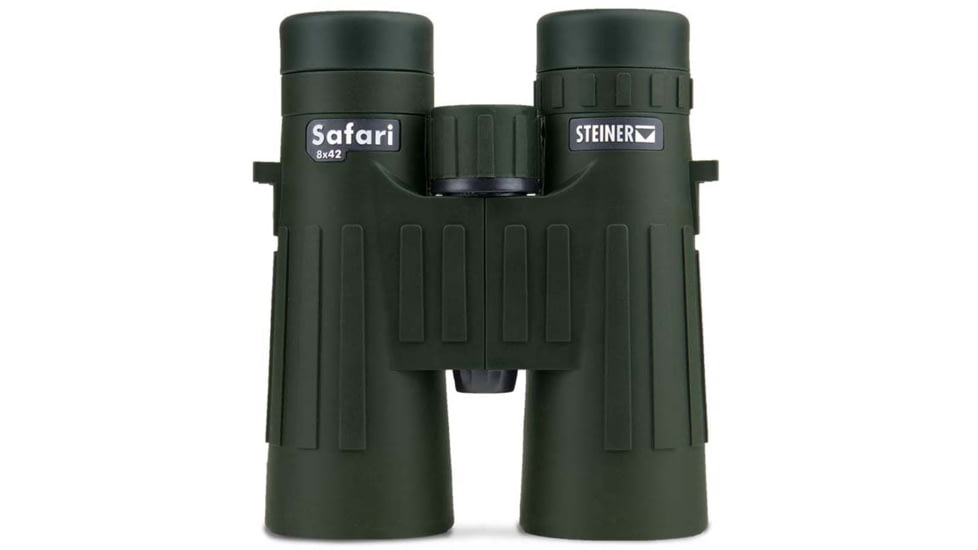 Steiner Safari 8x42mm Roof Prism Binoculars, NBR Long Life Rubber Armoring, Green, 2041