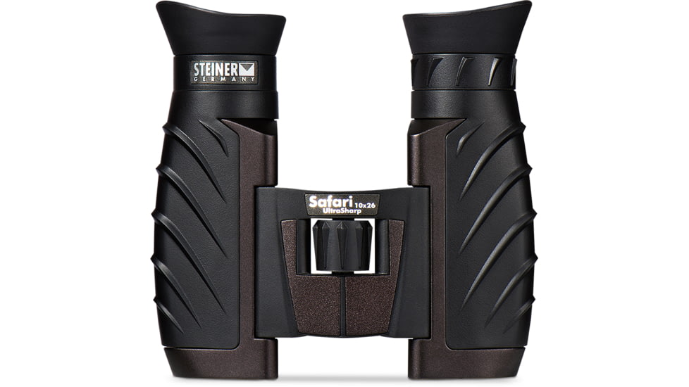 Steiner Safari Ultrasharp 10x26 Roof Prism Binocular, Black, 4477