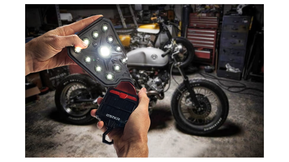 STKR Concepts Flex-it Solar Flashlgt W/usb Quick Charge Port 5 Mode