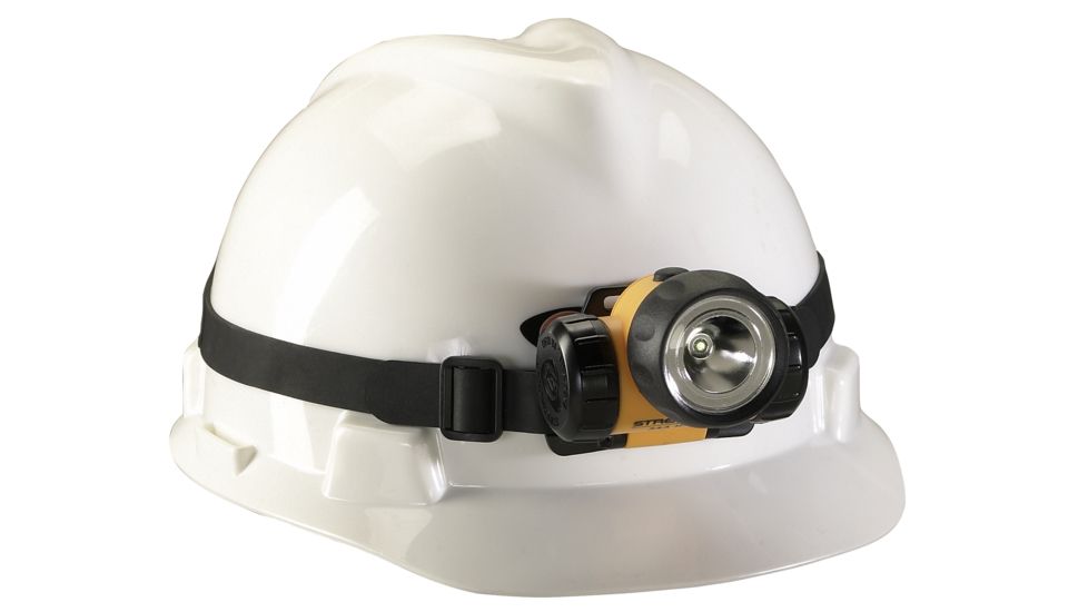 Streamlight 3AA HAZ-LO UL Classified Class I Division 1 LED Headlamp, Yellow w/ Black/Red Strap - 61200