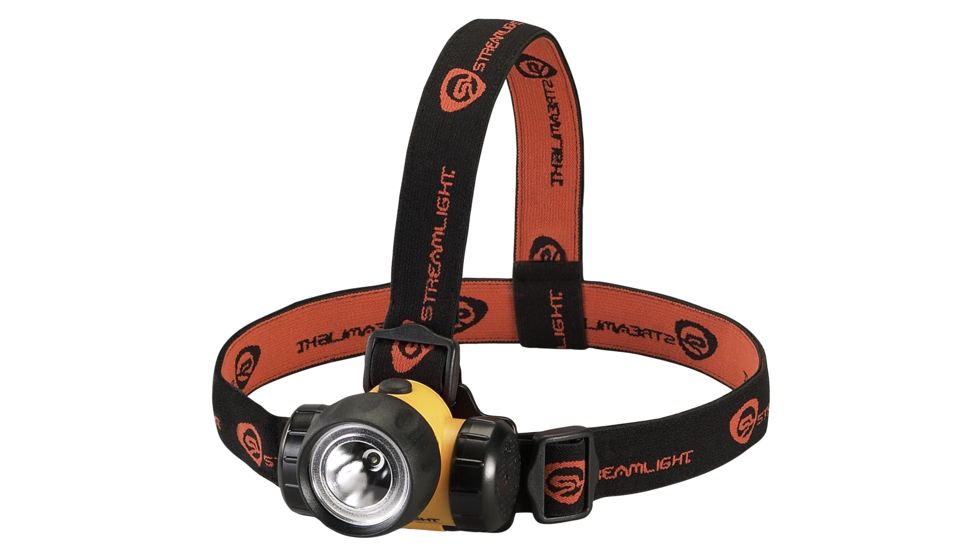 Streamlight 3AA HAZ-LO UL Classified Class I Division 1 LED Headlamp, Yellow w/ Black/Red Strap - 61200