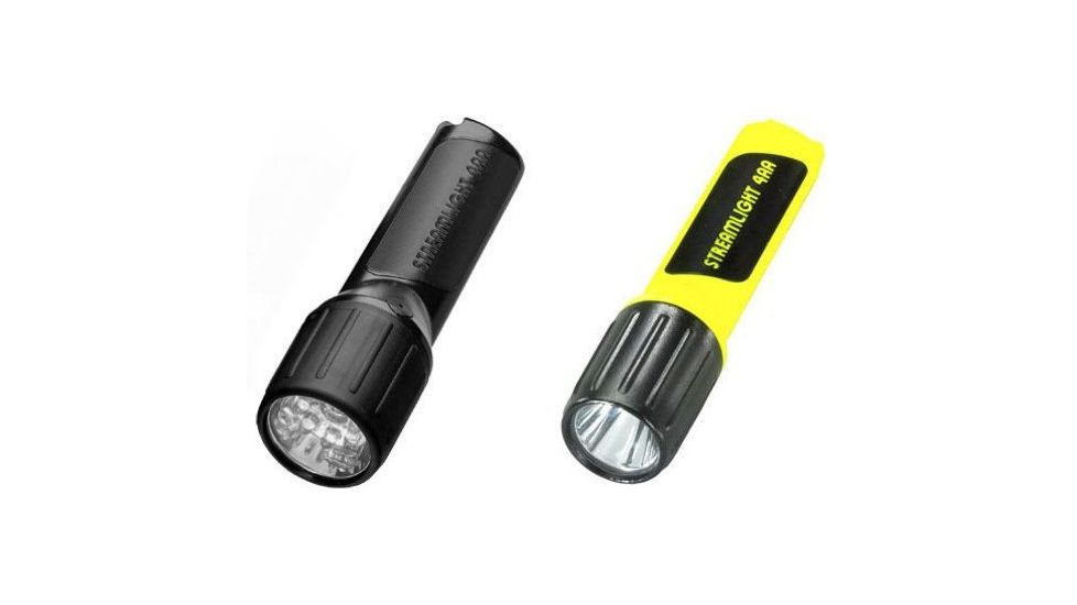 Streamlight 68244 &amp; 68344 4AA Propolymer Luxeon Flashlights, Black, Yellow